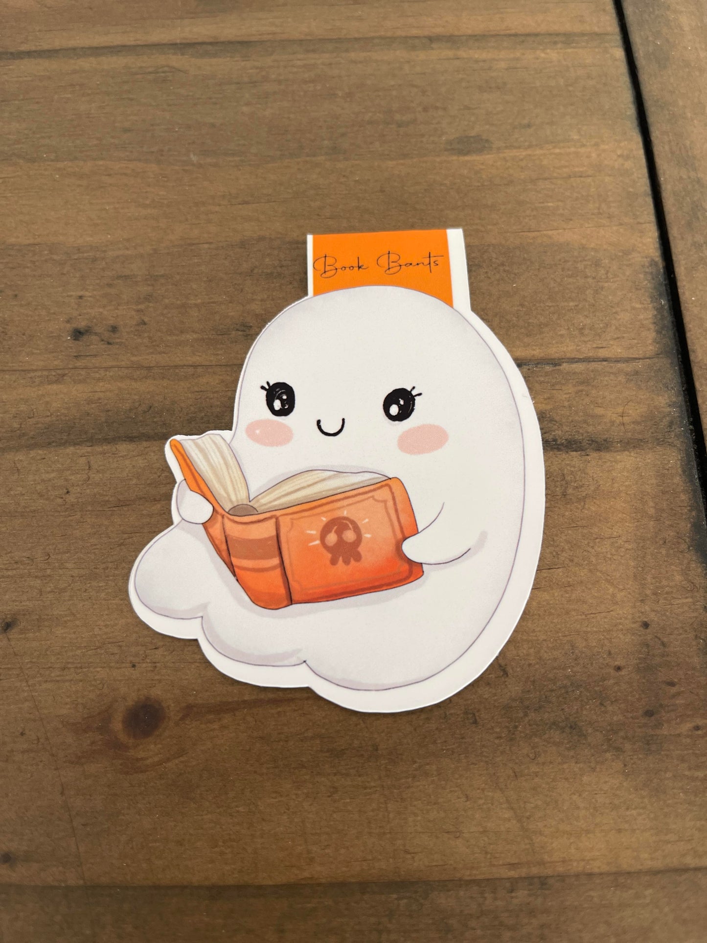 Ghost reading Magnetic Bookmark