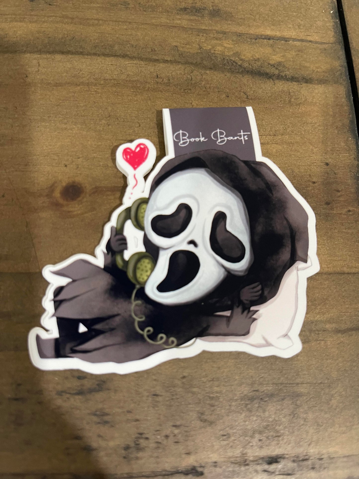 Ghostface Love Magnetic Bookmark